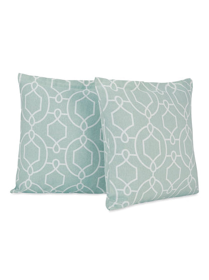 Aqua Angles Cushion Cover, Blue