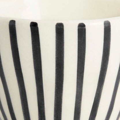 Lovestruck stripe ceramic cup, Set of 2