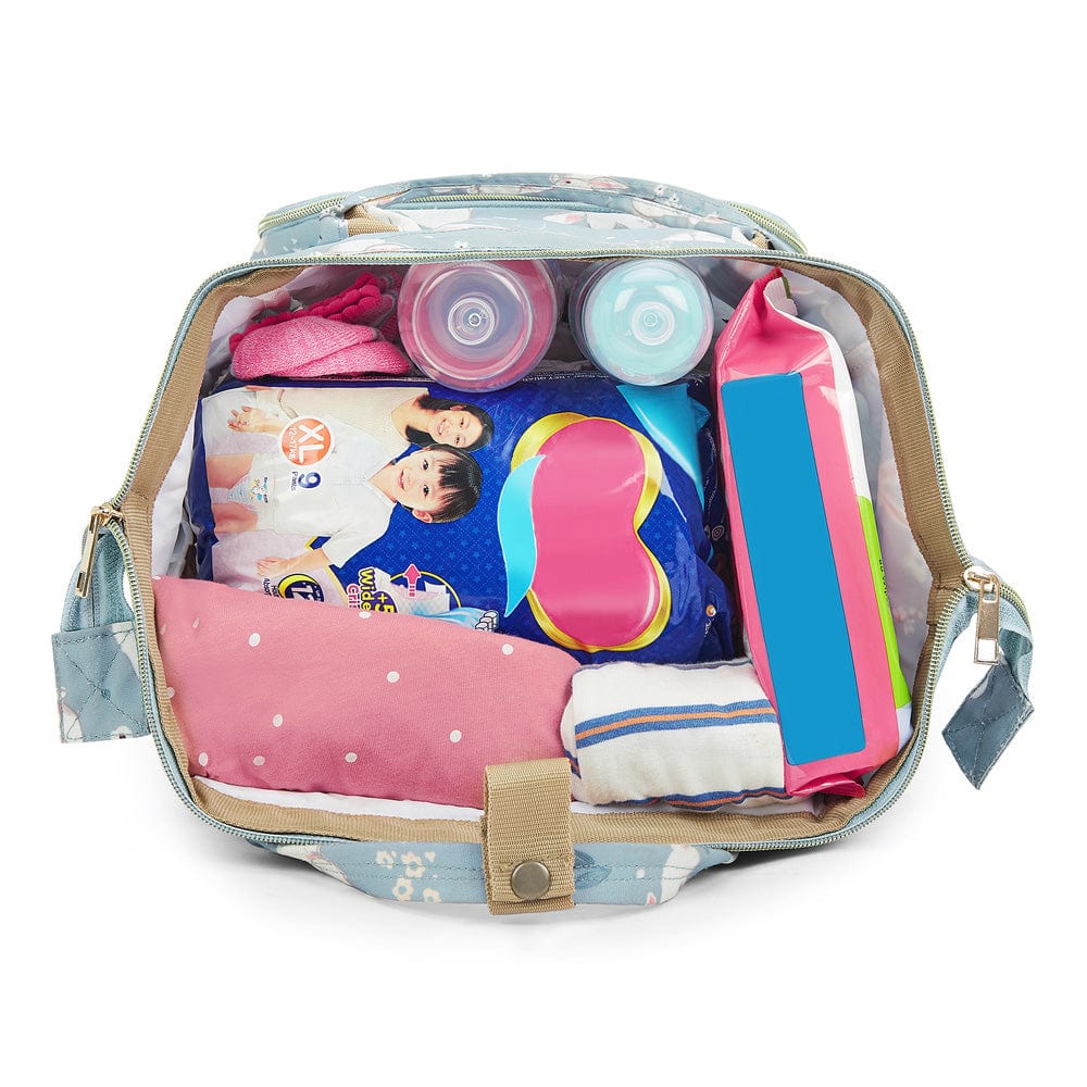 Art on Canvas - Chic Diaper Bag Backpack for New Parents (Capacity - 20L) , Hippity Hop