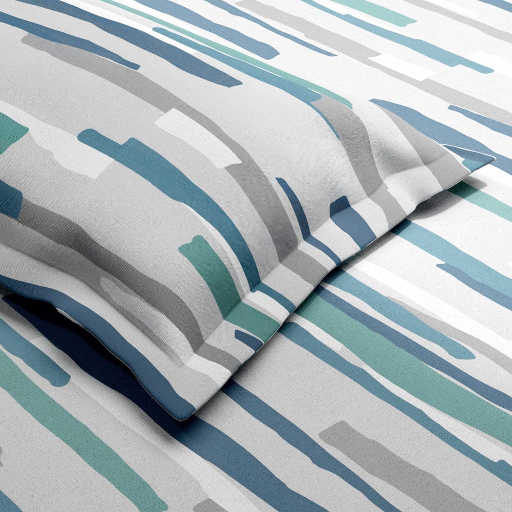 Aqua Fusion 100% Cotton Double Size Bedsheet, 144 TC