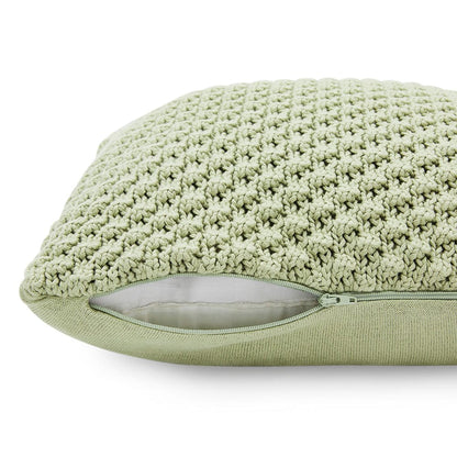 Knitted Bubble Mint Cushion Cover