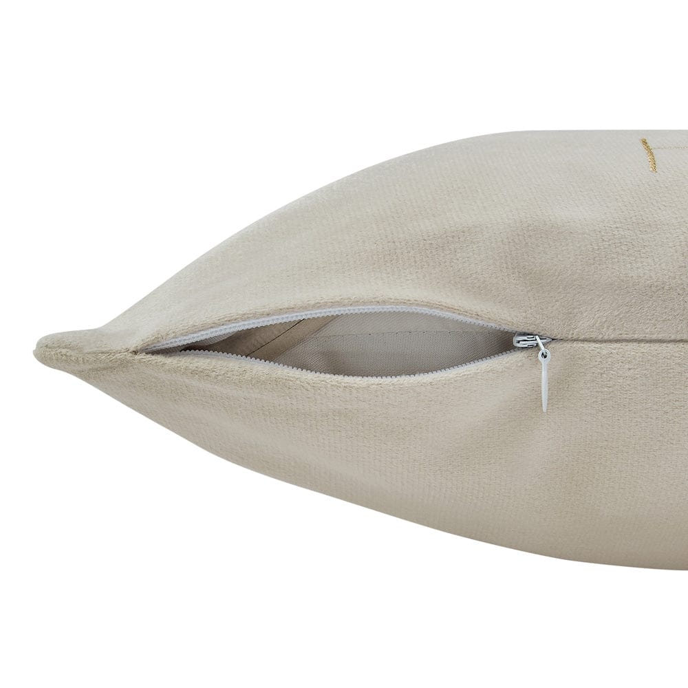 Gold Foil Printed Cotton Velvet Cushion Covers, set of 3 , Bright Bliss