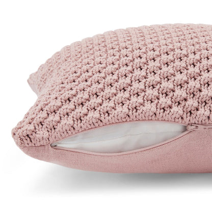 Knitted Bubble Pale Pink Cushion Cover