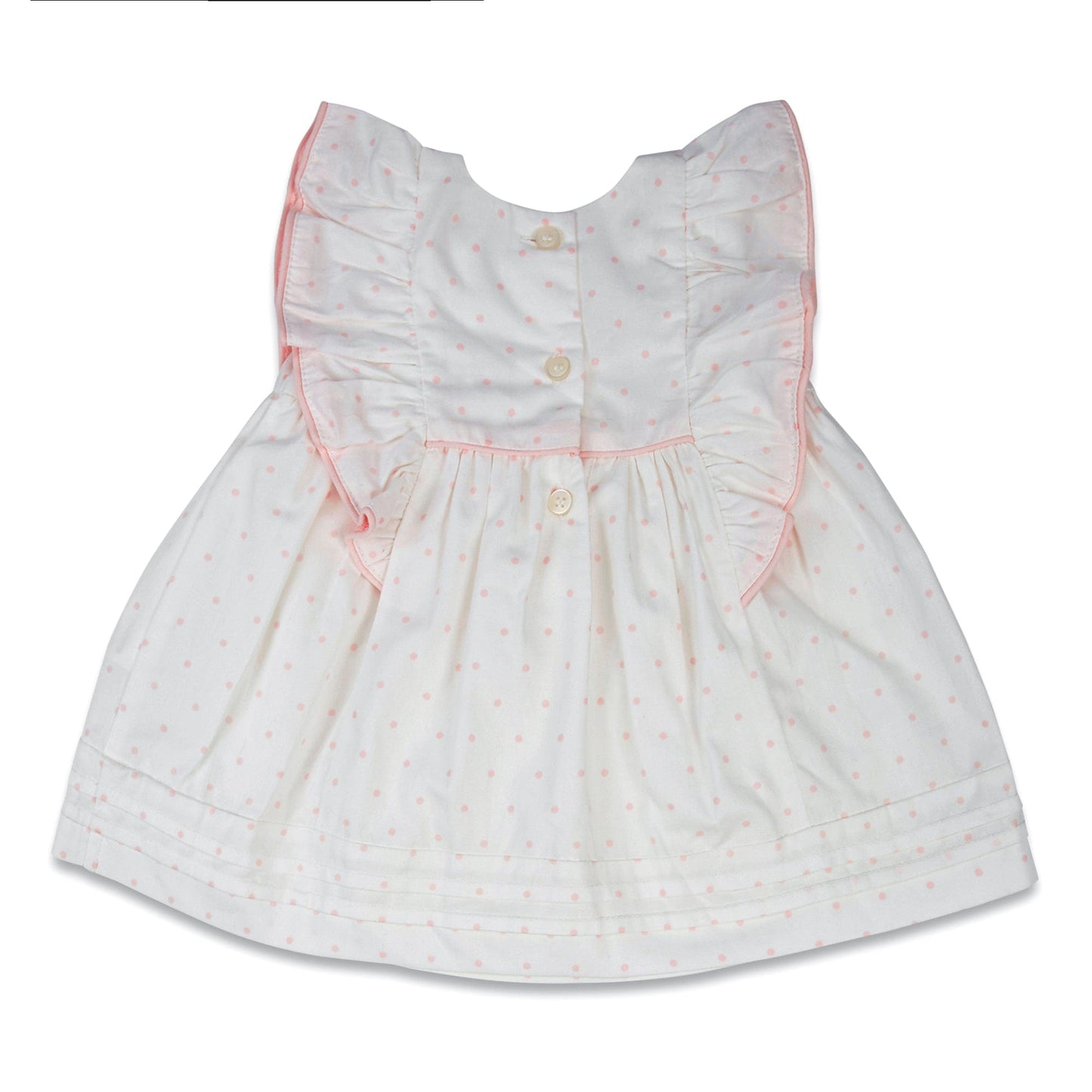 Girl White Frock with Bloomer 3-18 Months