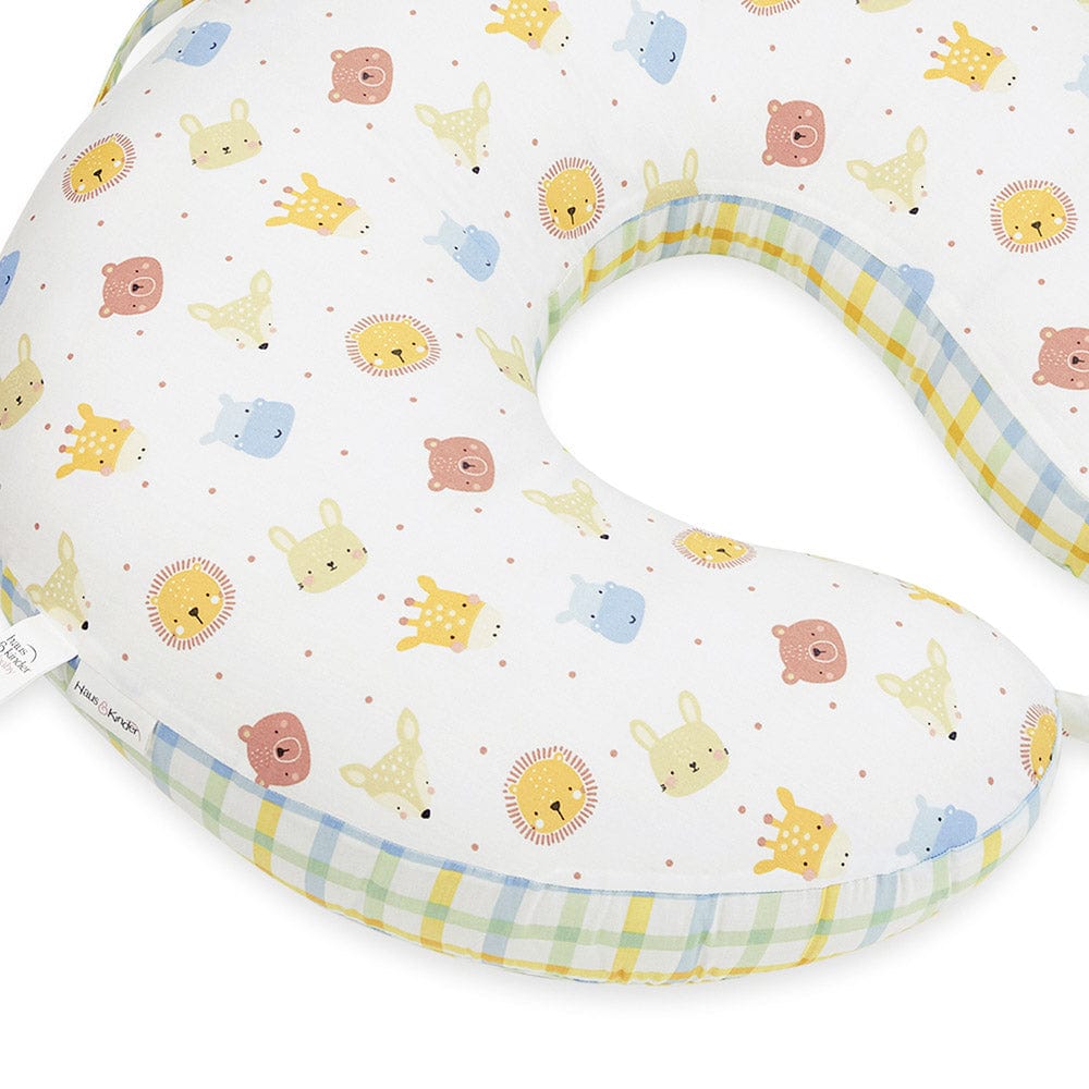Animal Party 100% Cotton Multipurpose Feeding/Nursing pillow