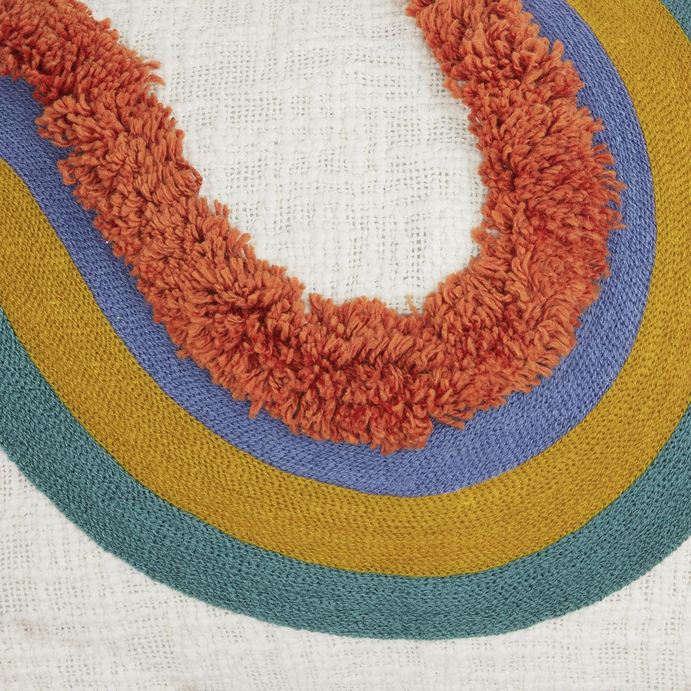 Embroidered Decorative Cushion Cover, Earthy 2