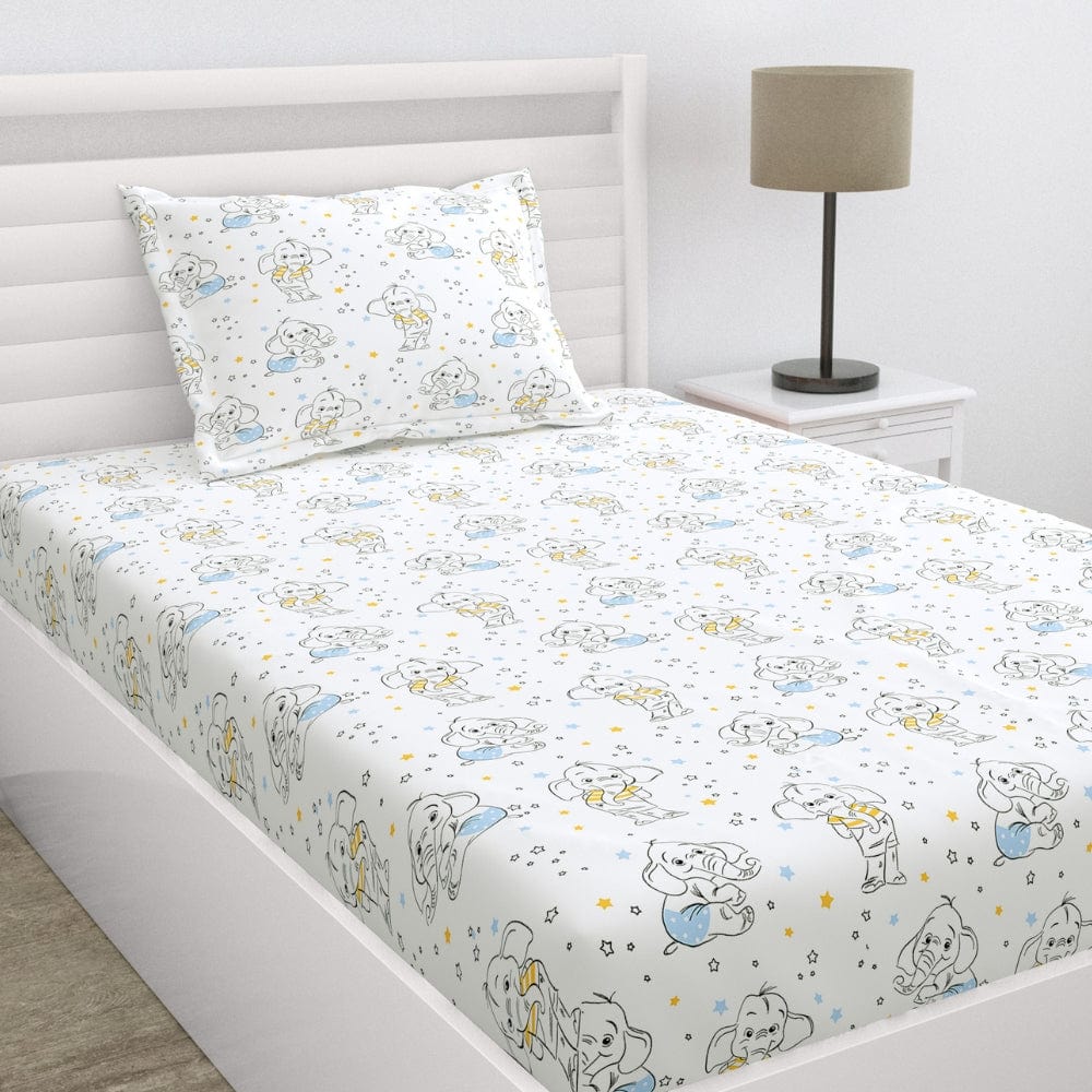 Percale 210 TC Single Flat Bedsheet- Savannah