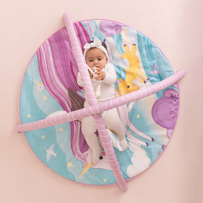 Unicorn Baby Activity Gym with set of 4 rattles