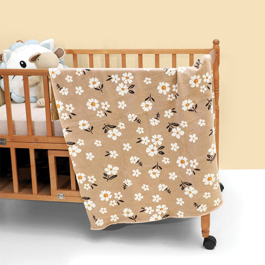 Little bloom Cotton Knitted All Season AC Blanket