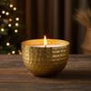 Iron Wax Jar Candle, Gold