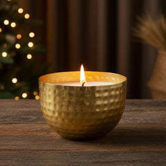 Iron Wax Jar Candle, Gold - Wax Jar Candle | haus & kinder