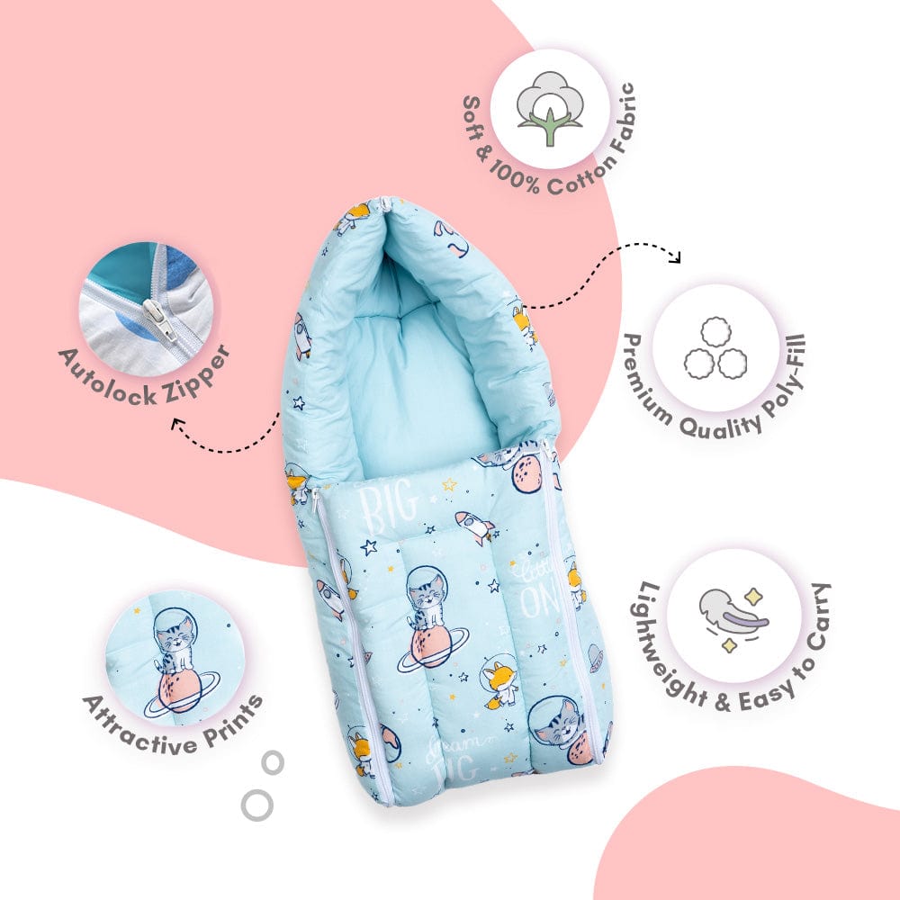 Cotton Carrier Nest / sleeping bag, Spacewalk ( Newborn - 3 Months)