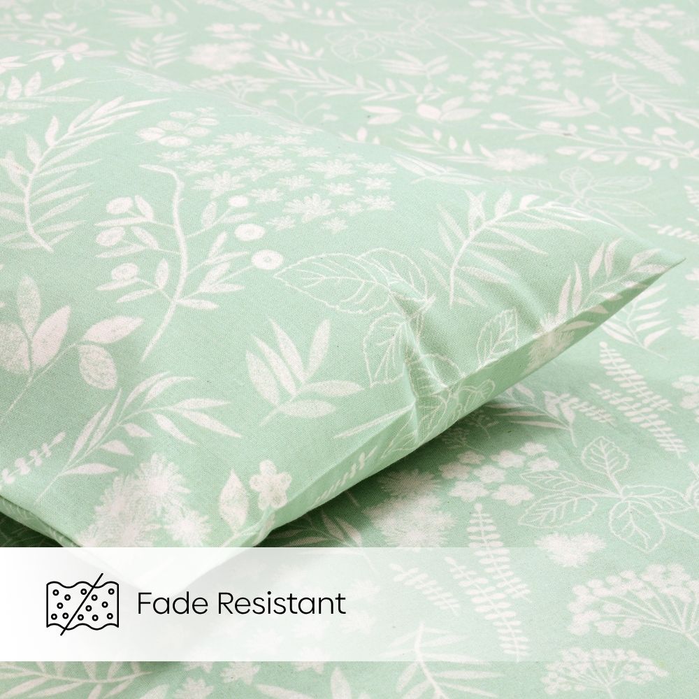 Silver Meadow Bloom Single Flat Size Bedsheet, 186 TC