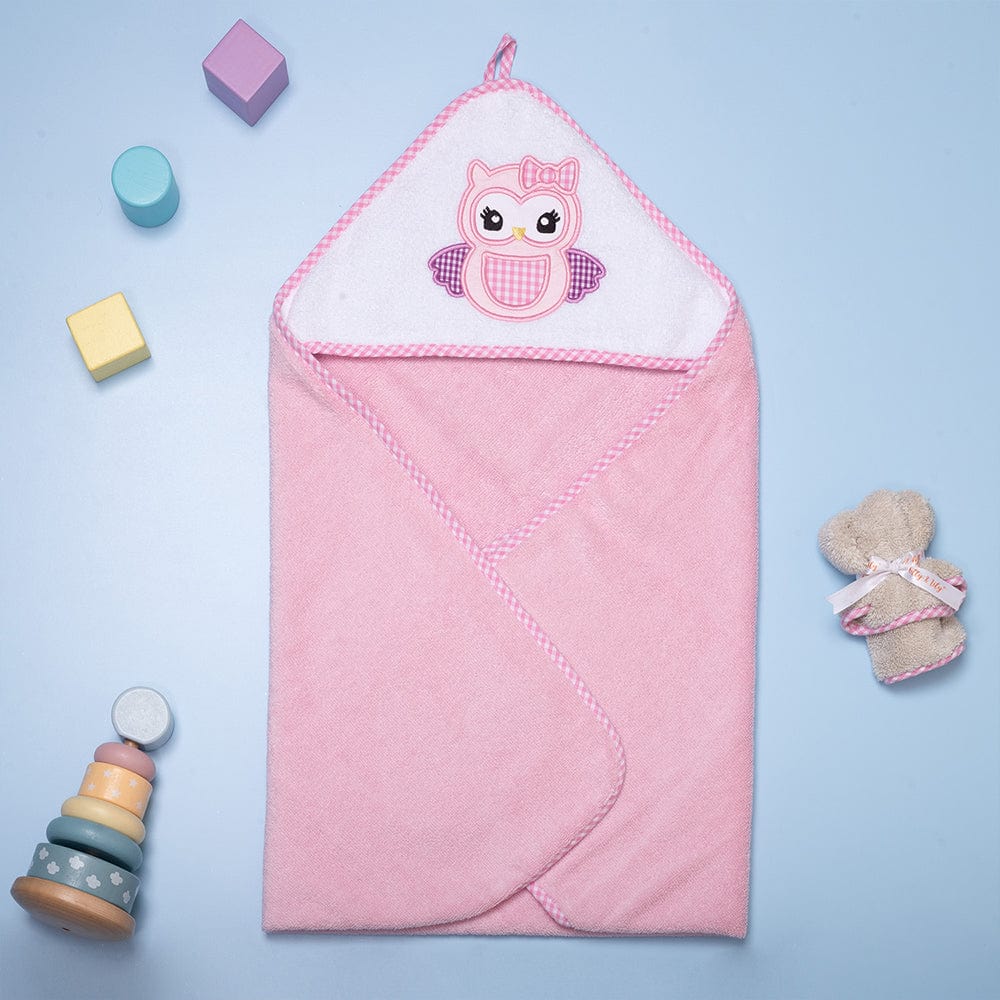 Baby Hooded Towel - Pink