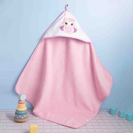 Baby Hooded Towel - Pink