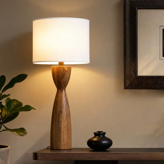 Hourlight table Lamp- Natural Wood