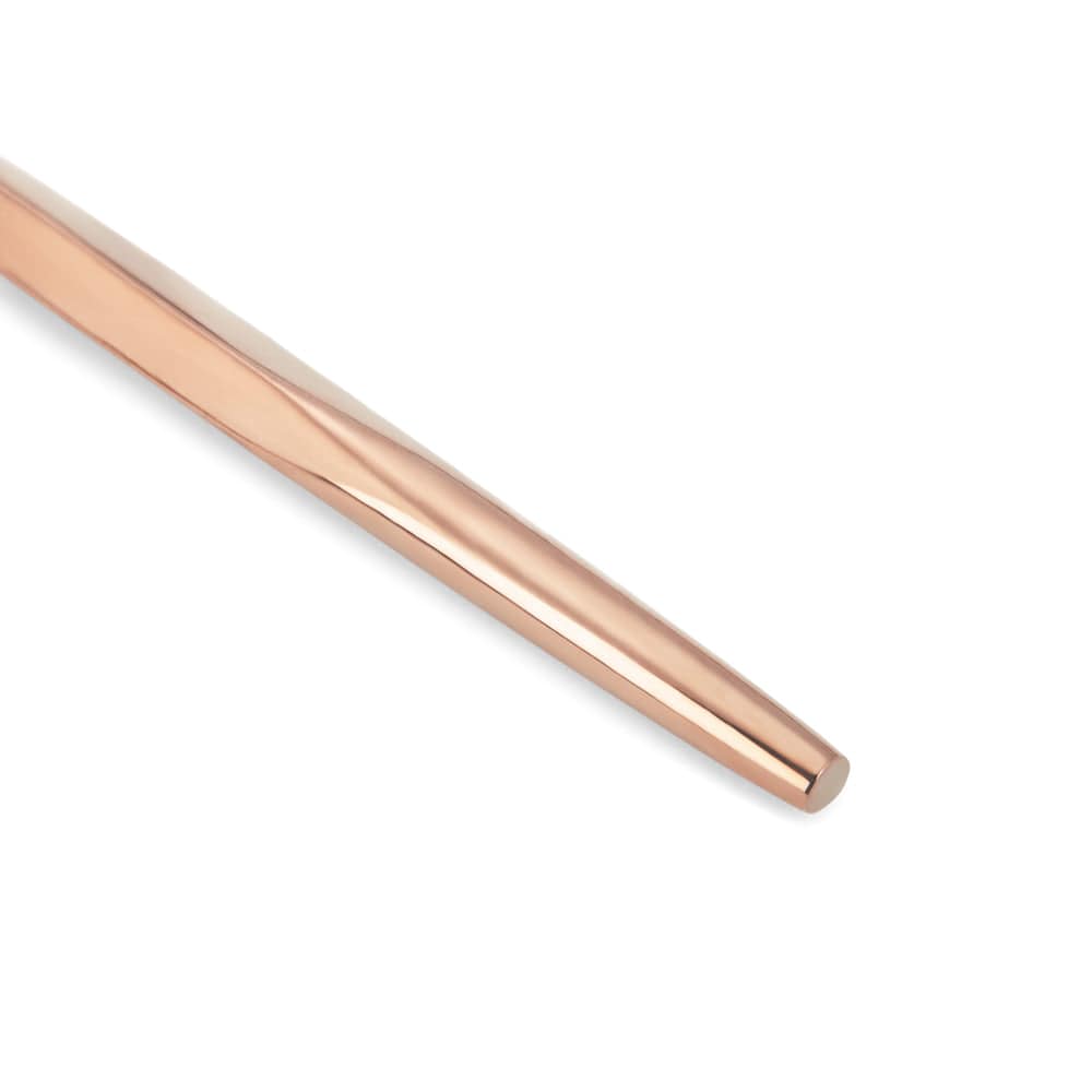 Diamond rose gold glossy cutlery, set of 4