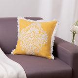 Embroidered Decorative Cushion Cover, Regal Radiance