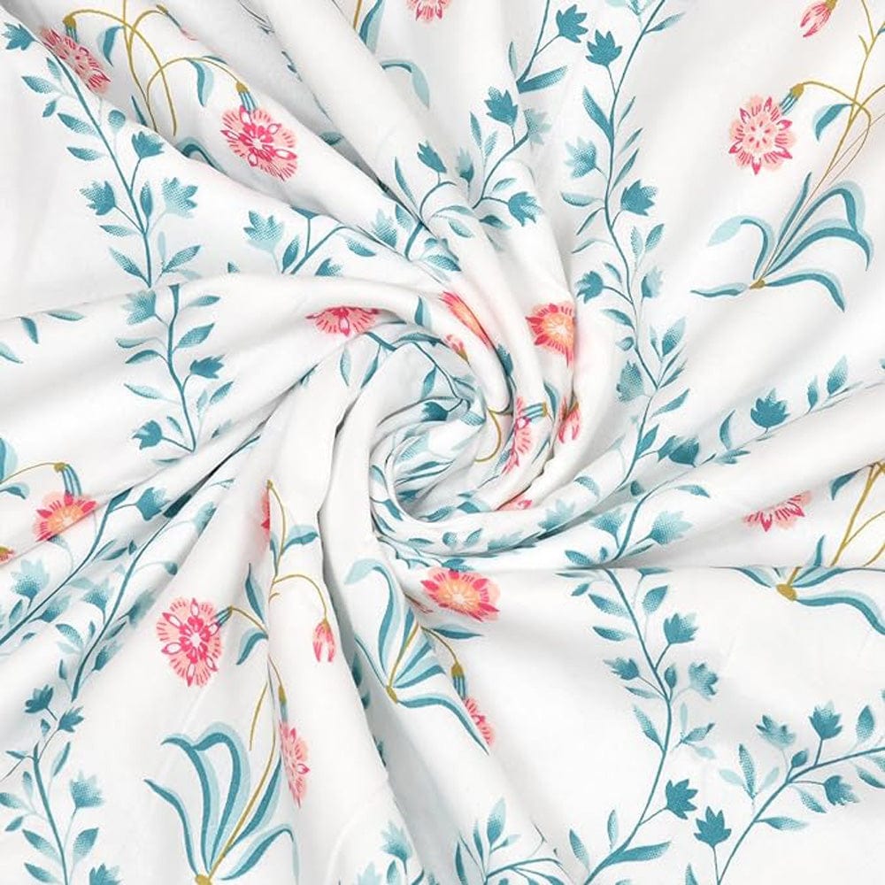 Pink Blossom  Reversible AC Blanket - Pink & Blue