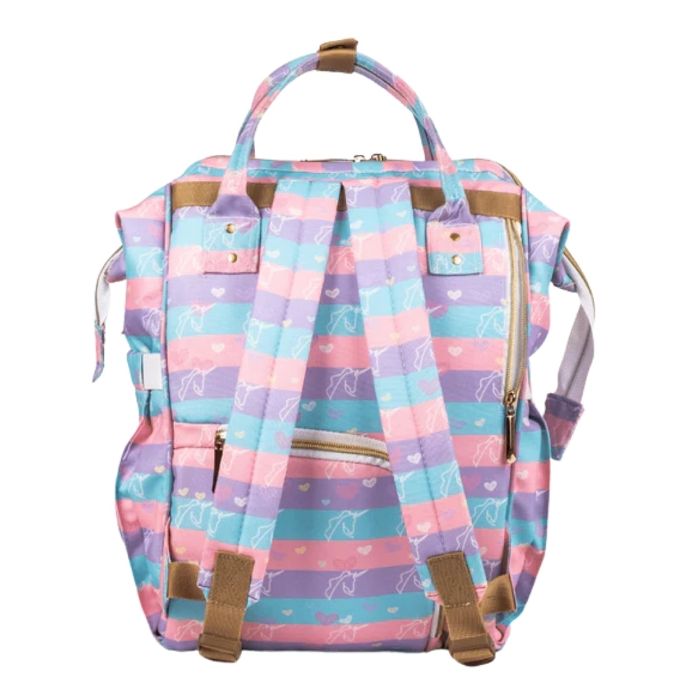 Art on Canvas - Chic Diaper Bag Backpack for New Moms, Unicorn