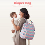 Art on Canvas - Chic Diaper Bag Backpack for New Moms, Unicorn