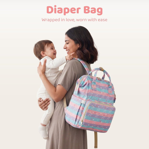 Unicorn, Art on Canvas - Chic Diaper Bag Backpack for New Moms - Diaper Bag | haus & kinder