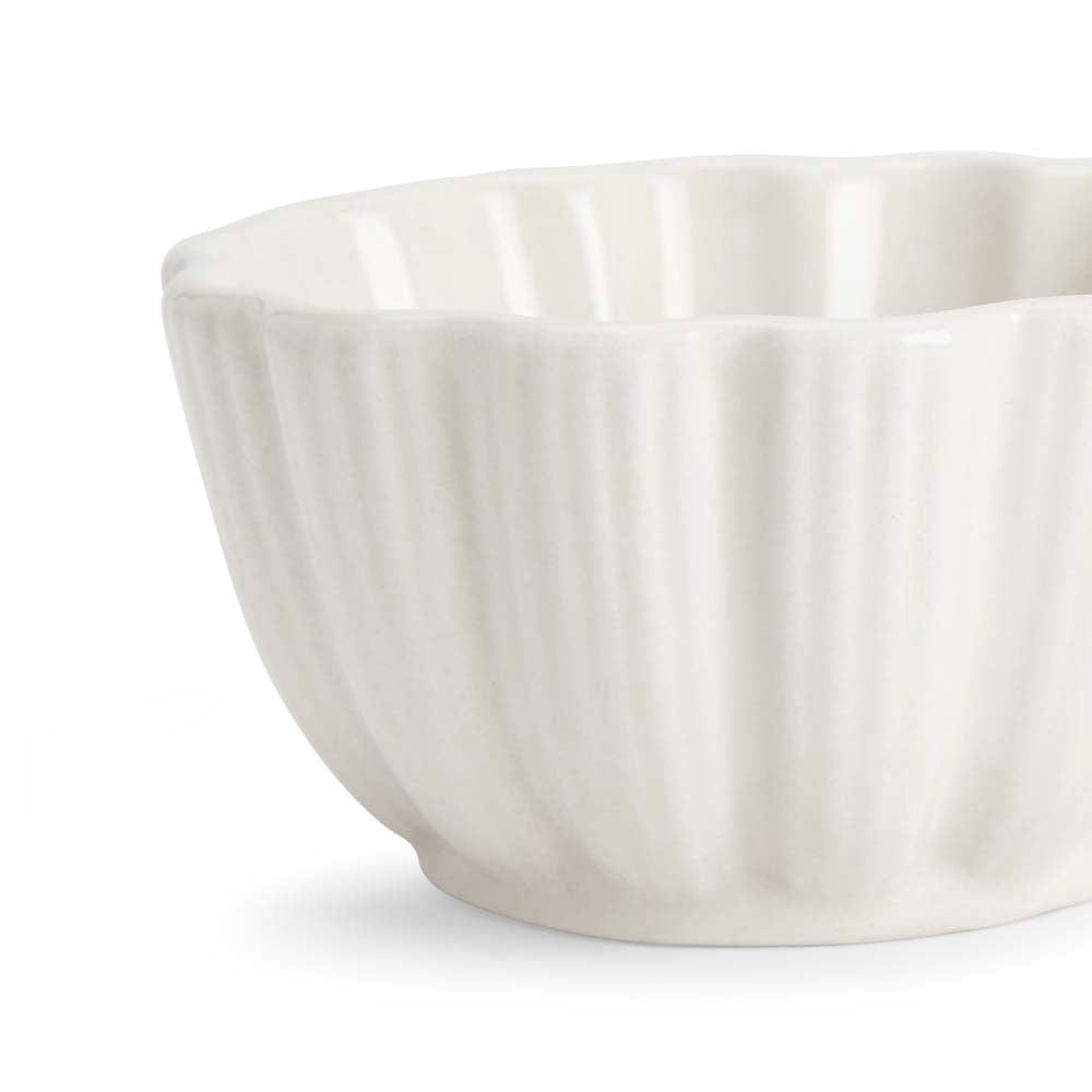 Moon Dancer Ceramic small bowl set of 2, Ivory