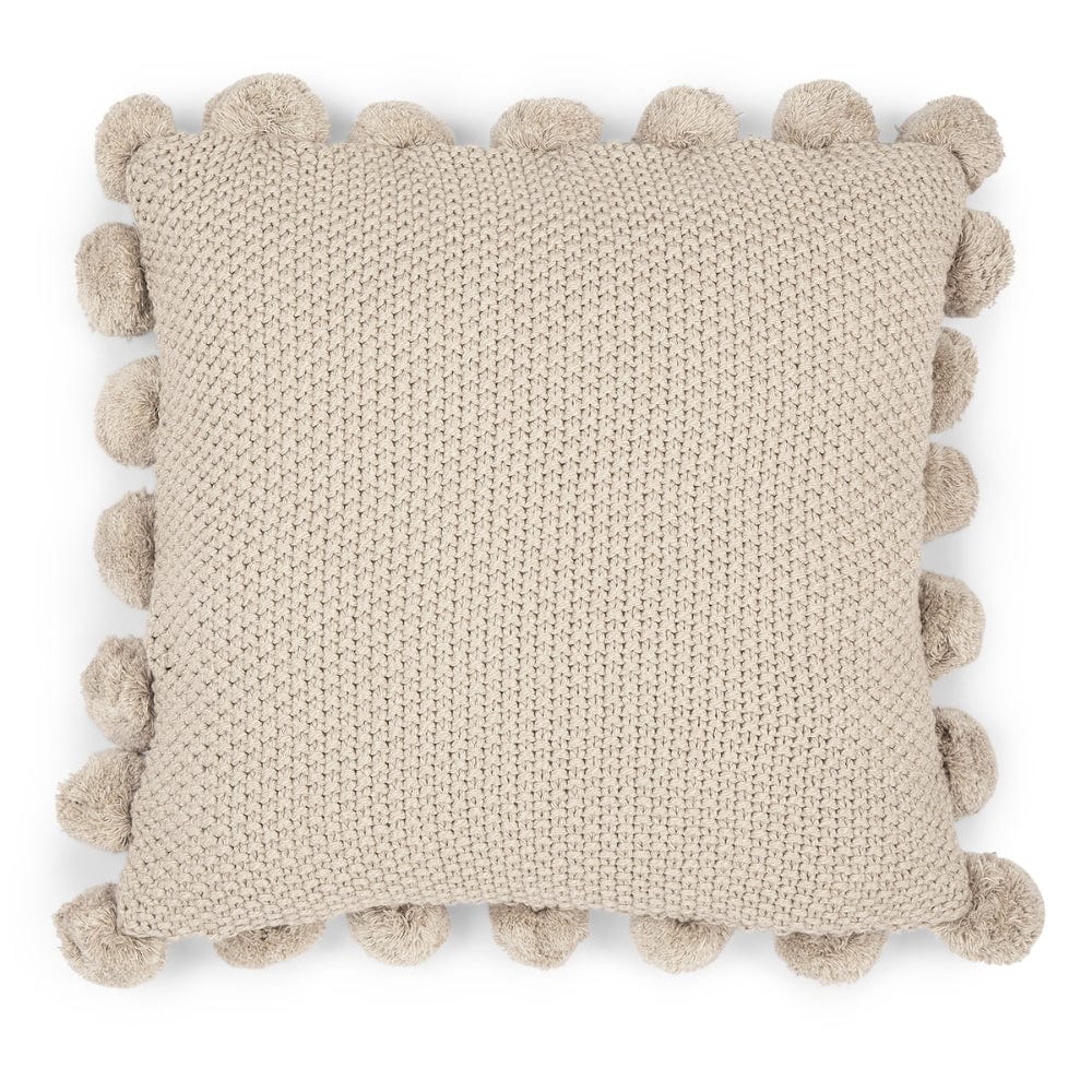 Knitted Frosted Beige Cushion Cover