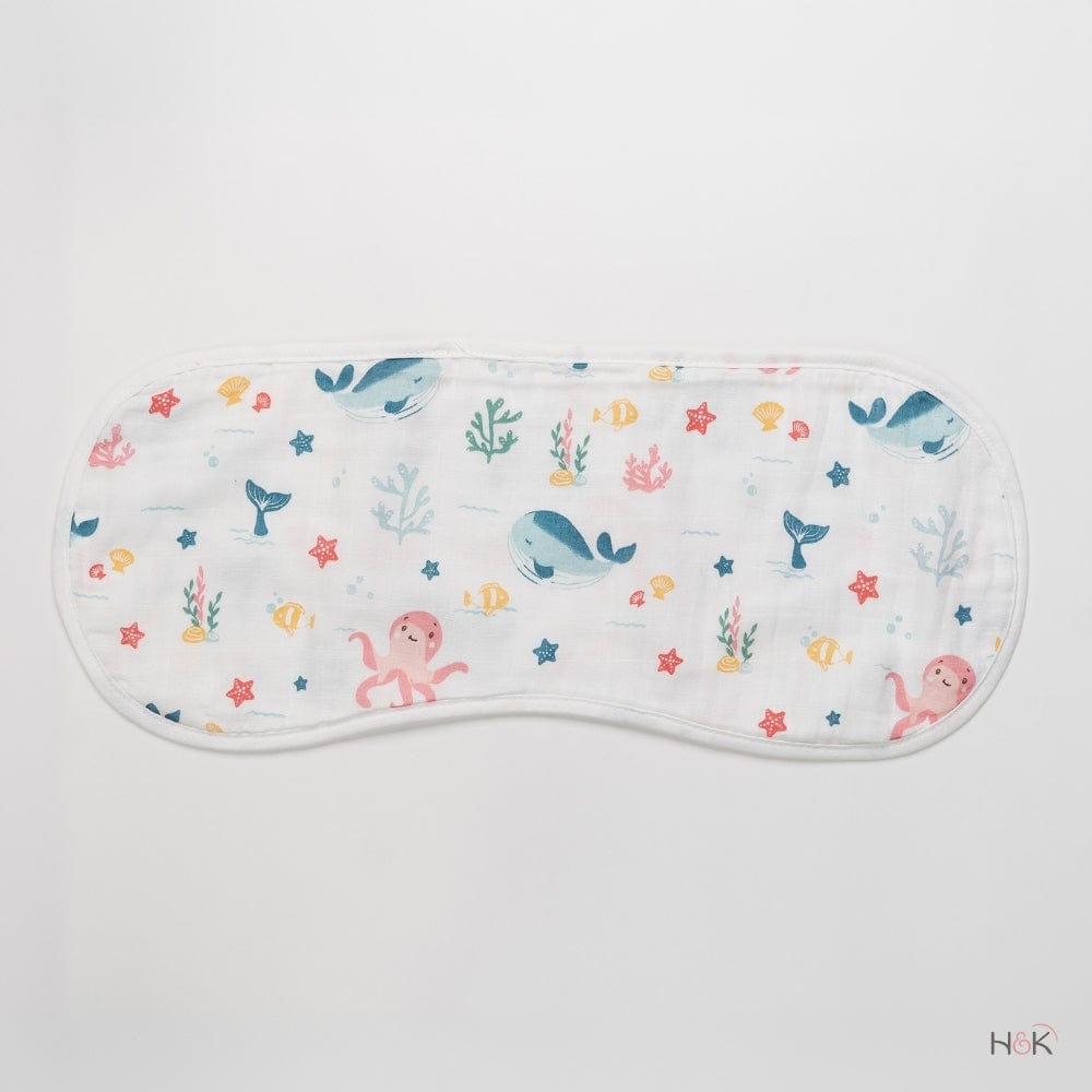 Sea and Bloom Pack of Muslin Cotton Burp Cloths- Pack of 2