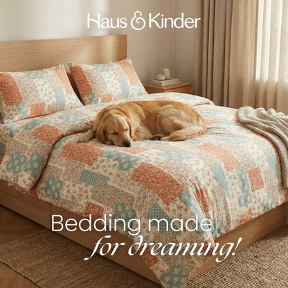 Patch Bliss 100% Cotton Double Size Bedsheet, 144 TC