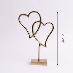 Entwined Hearts Centerpiece- Gold - Centerpiece | haus & kinder