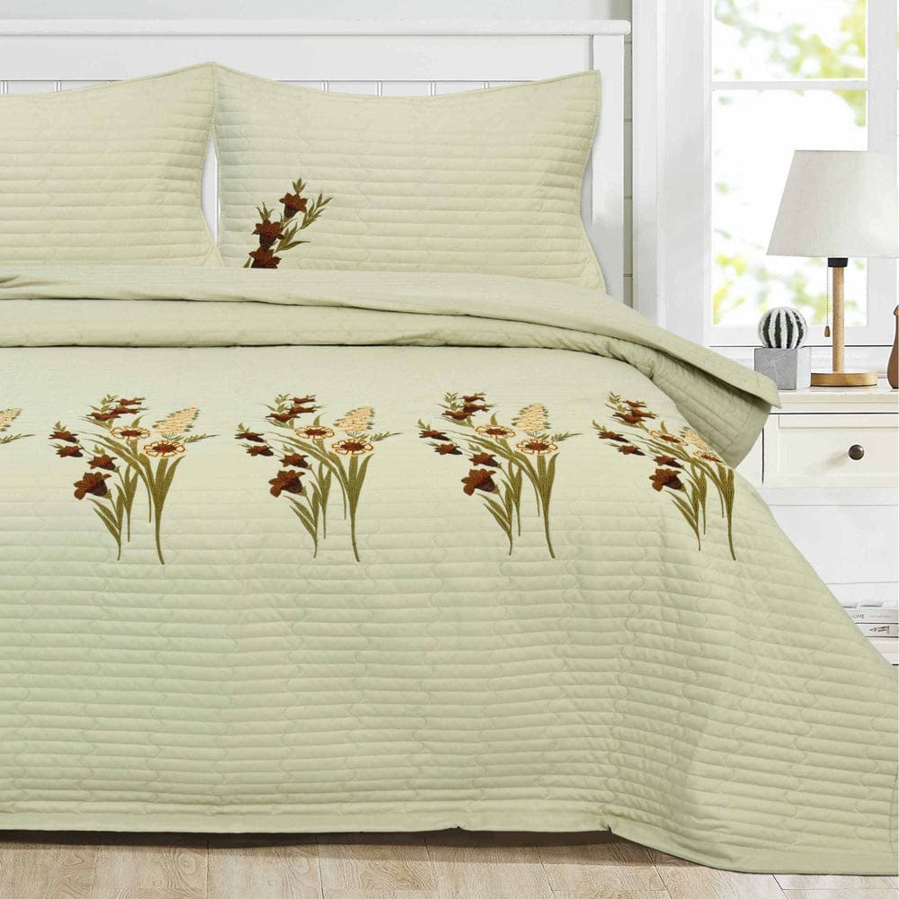 Quilted Bedcover, Artichoke