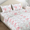 Blush Horizon 100% Cotton King Size Bedsheet, 186 TC