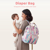 Art on Canvas - Chic Diaper Bag Backpack for New Moms, Color Splash
