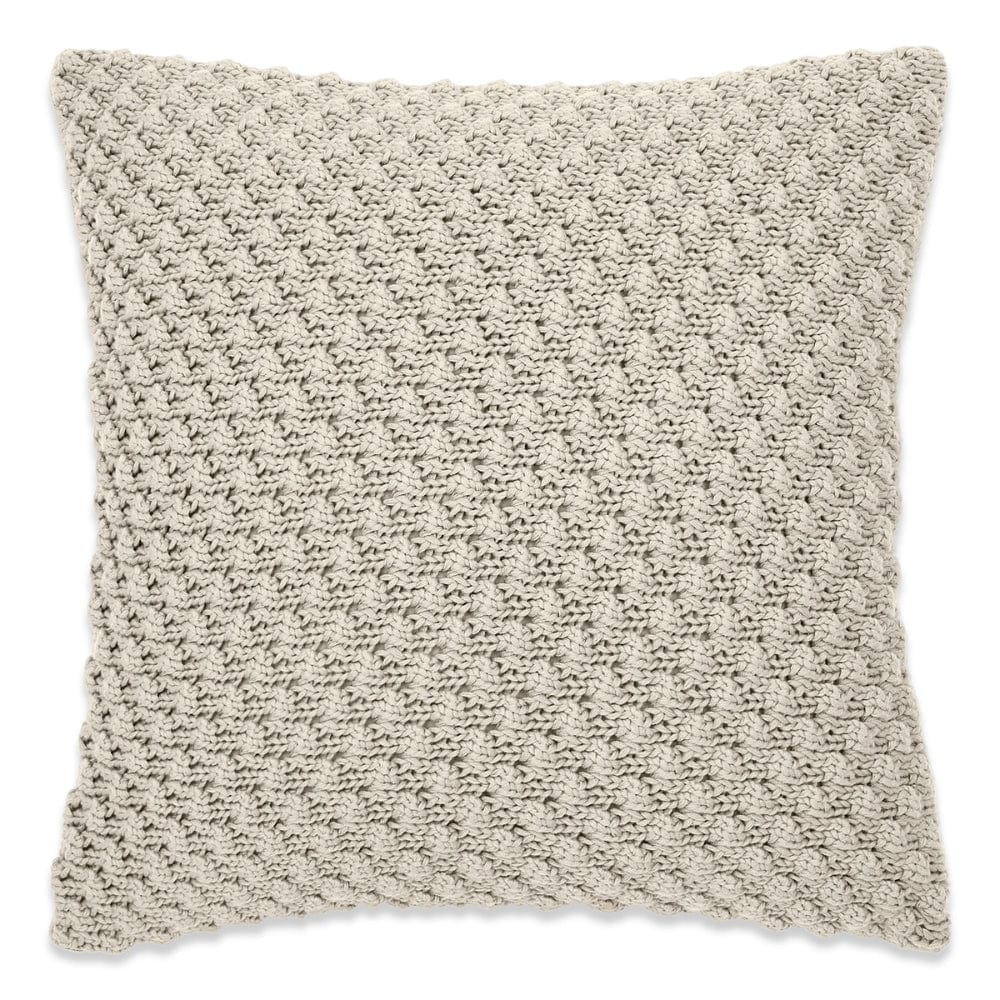 Knitted Decorative Bubble knit Cushion Cover, Pale Whisper