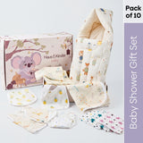 Box Of Love Baby Essentials  I Perfect Baby Shower Gift Pack I – Jungle Joy Edit (Pack of 10)