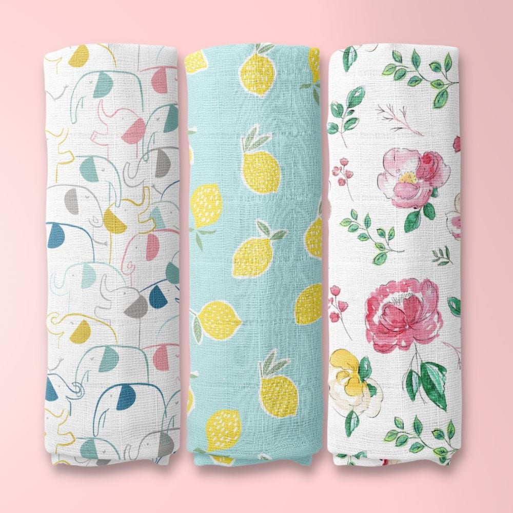 Muslin Swaddles, Pack Of 3