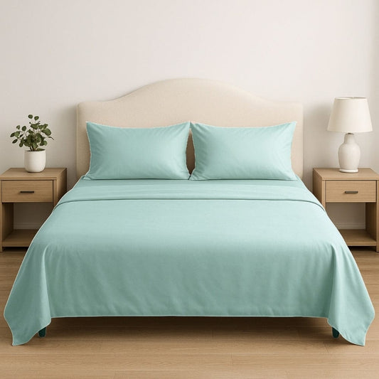 Tencel 300 TC King Flat Bedsheet- Botanic Hush