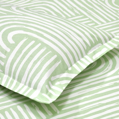 Verdant Arches 100% Cotton King Size Bedsheet, 186 TC