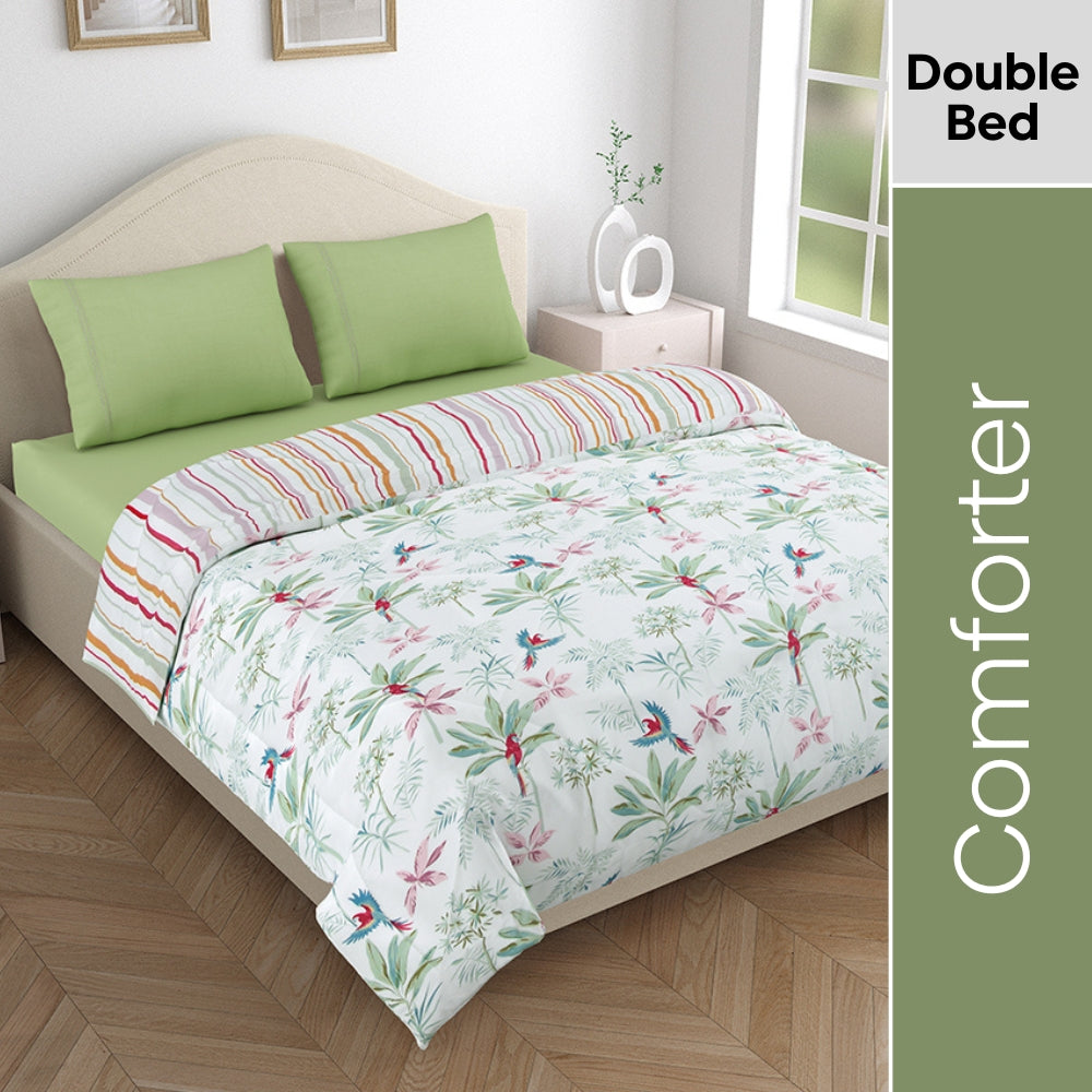 Microfibre Reversible Comforter, Palmscape