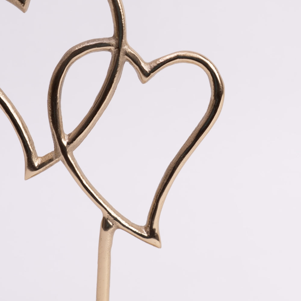 Entwined Hearts Centerpiece- Gold