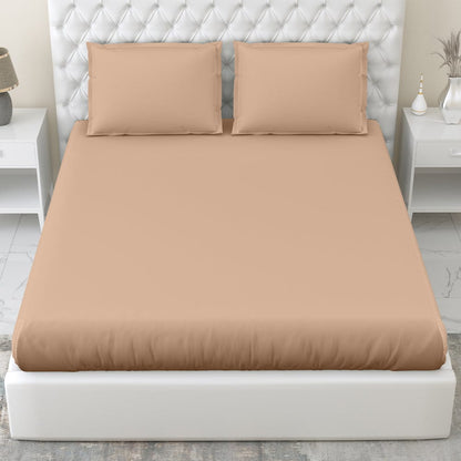 Apricot 100% Cotton Bedsheet, 300 TC