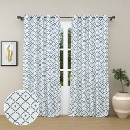 Argyle Breeze Curtain Set