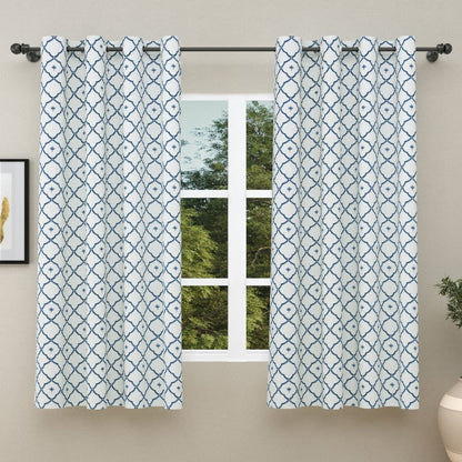 Argyle Breeze Curtain Set