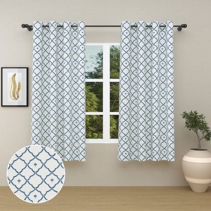 Argyle Breeze Curtain Set