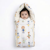 Cotton Carrier Nest / sleeping bag, Jungle Party ( Newborn - 3 Months)