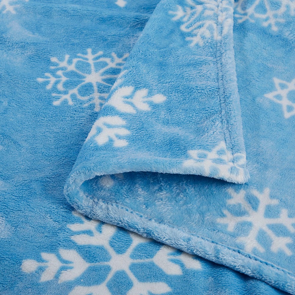 Aster Printed Reversible Flannel AC / All season Blanket - Double