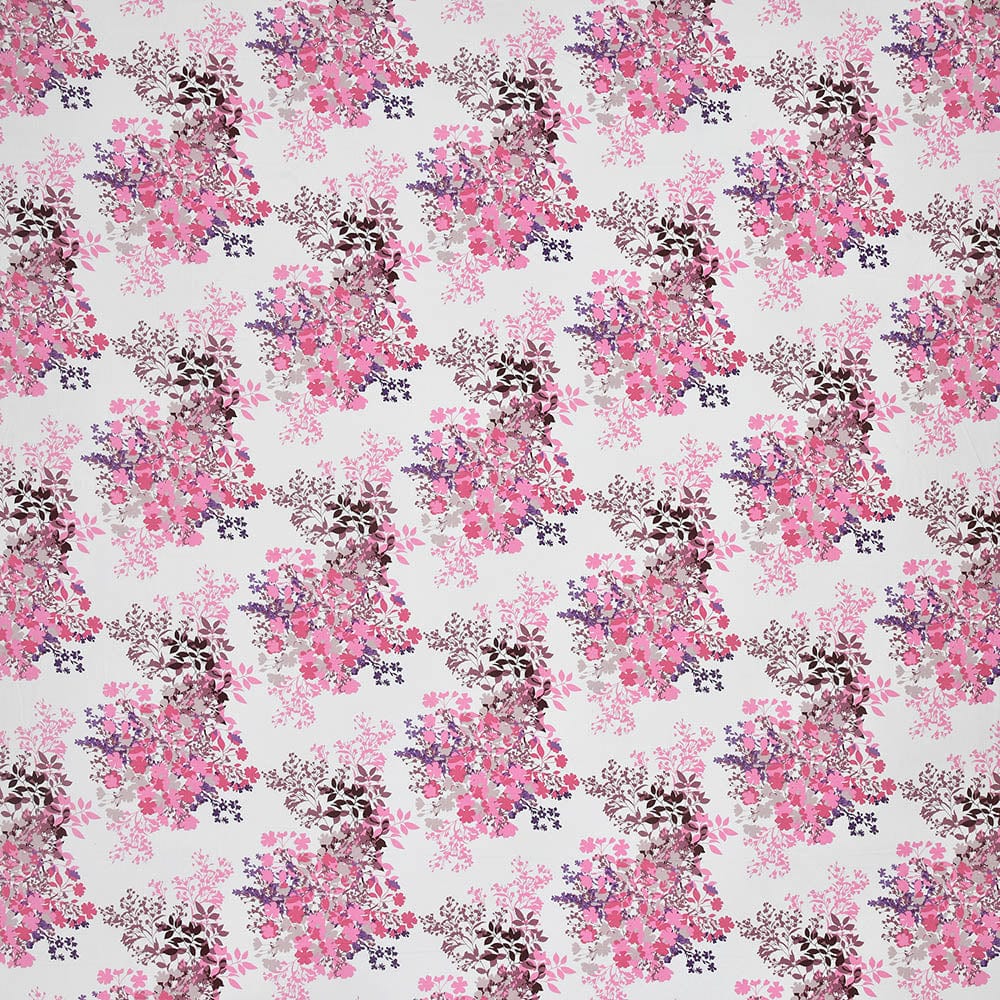 Greek Garden Romance 100% Cotton Double Fitted Bedsheet, 186 TC