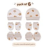 Teddykins Baby Cap, Mittens and Booties Set – 6 Pieces - Baby Essentials | haus & kinder