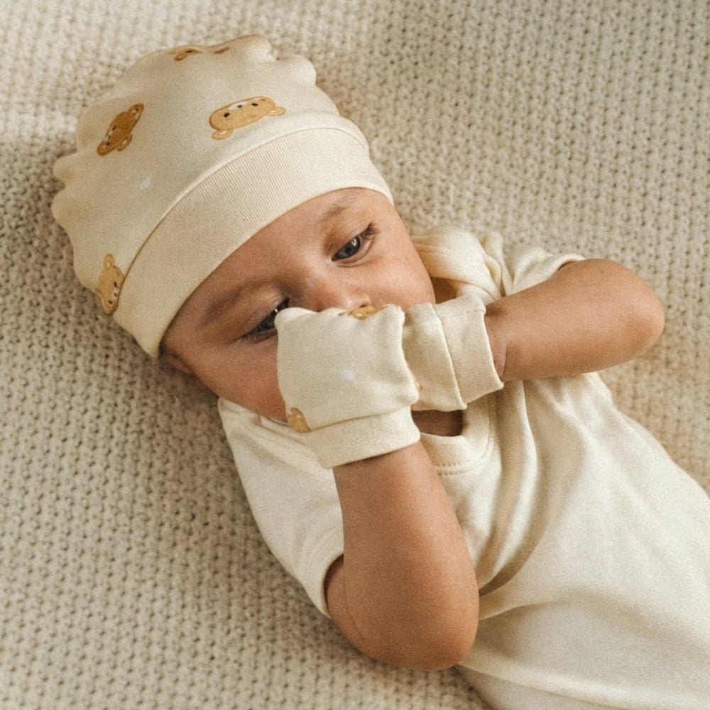 Teddykins Baby Cap, Mittens and Booties Set – 6 Pieces - Baby Essentials | haus & kinder